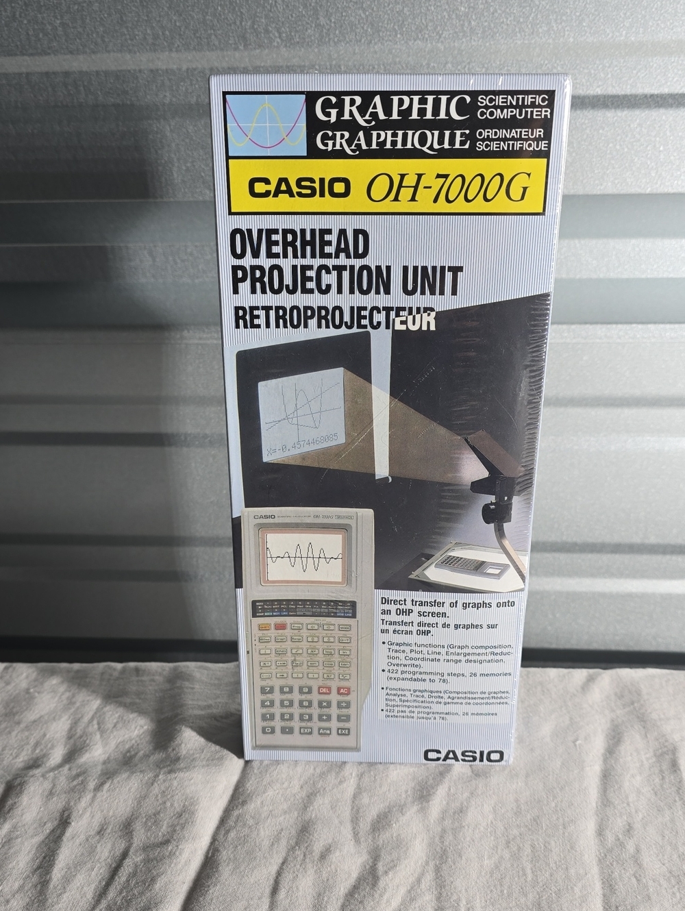 Casio OH-7000G Overhead Projection Unit in White with Yellow Accents